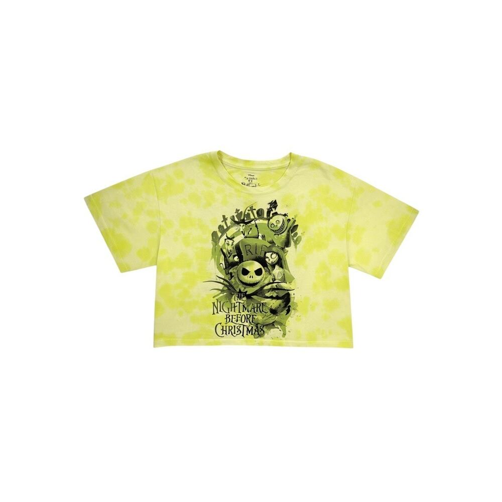 Disney The Nightmare Before Christmas Moonlit Jack Skellington Tie Dye Crop T M